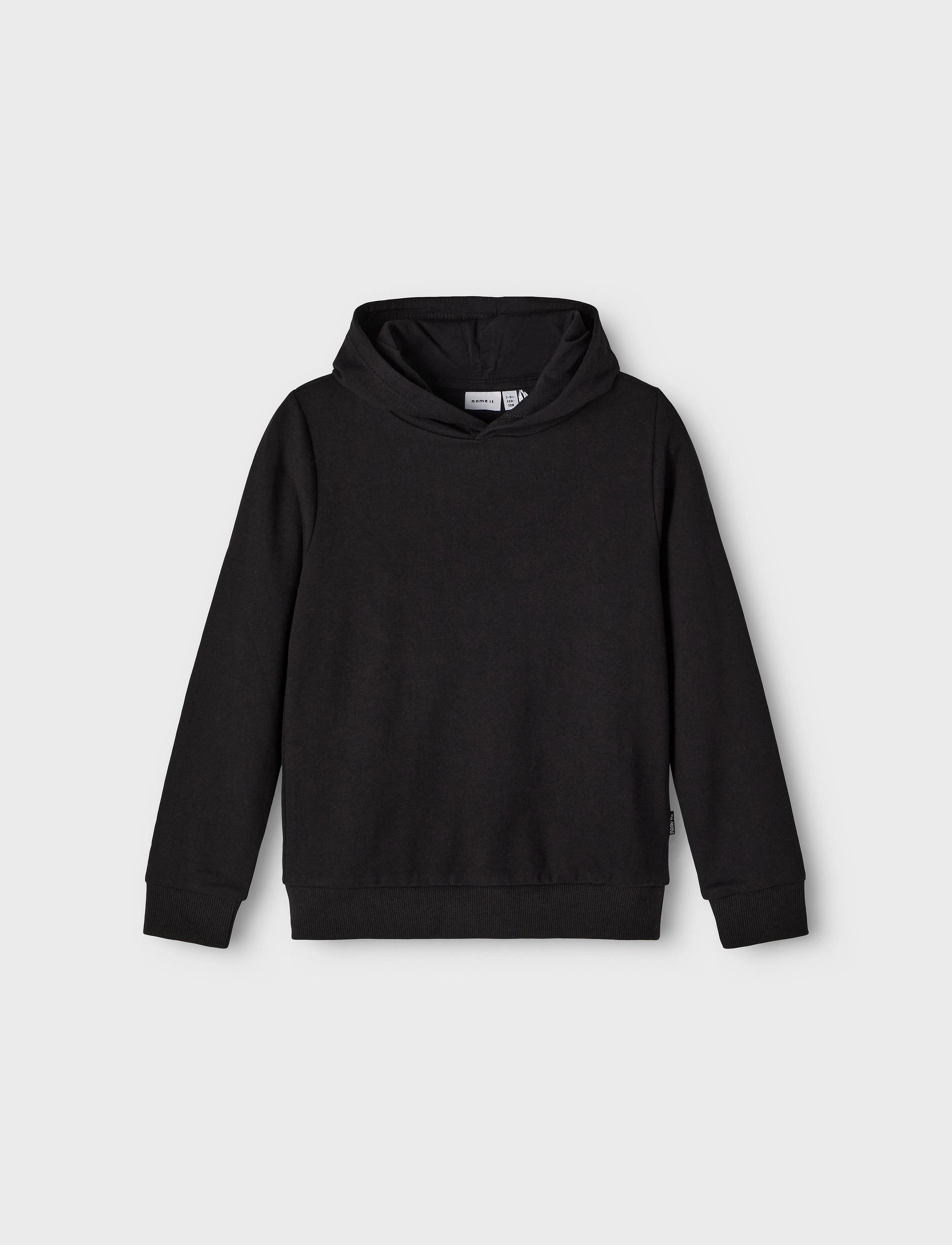 name it - NKFNASWEAT W HOOD UNB NOOS - black - 4