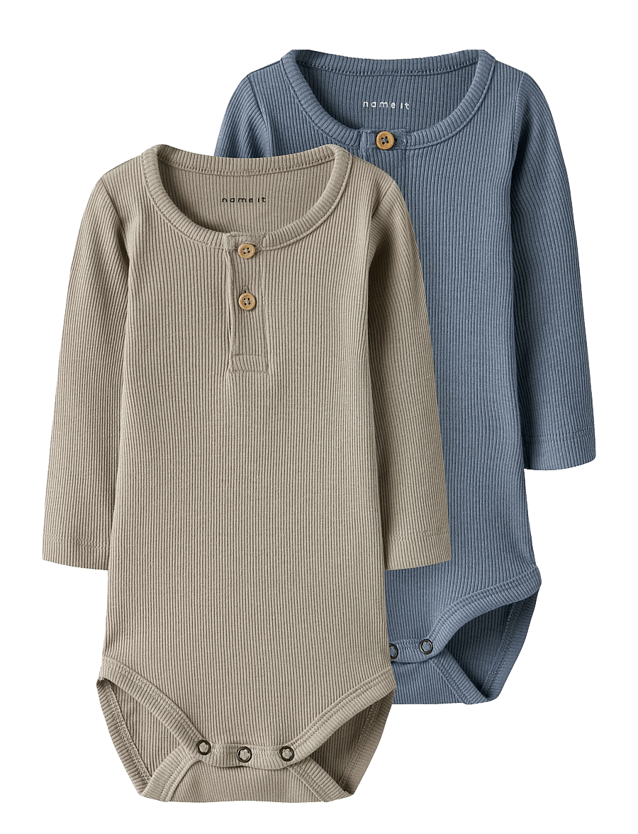 name it - NBMKAB 2P LS BODY NOOS - långärmade bodies - troposphere - 1