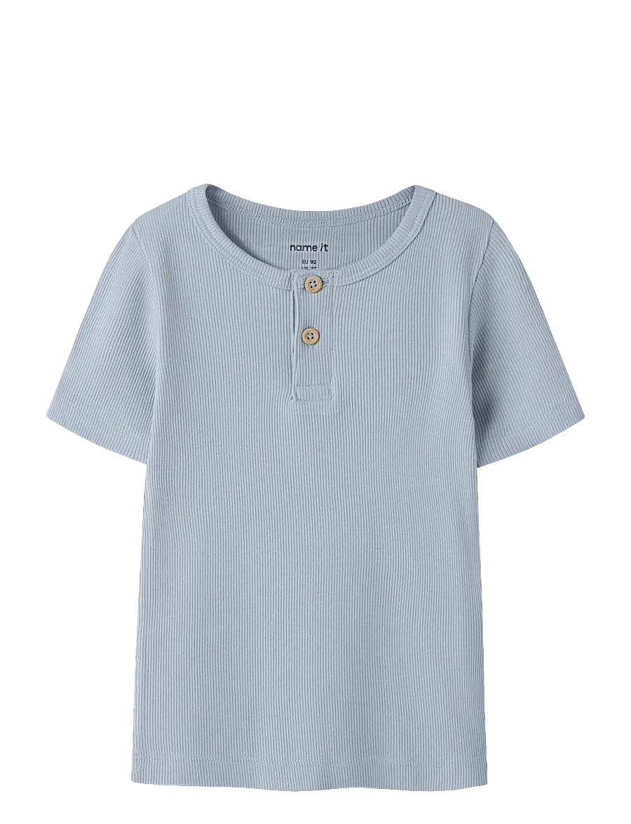 name it - NMMKAB SS TOP NOOS - lühikeste varrukatega t-särgid - blue fog - 0