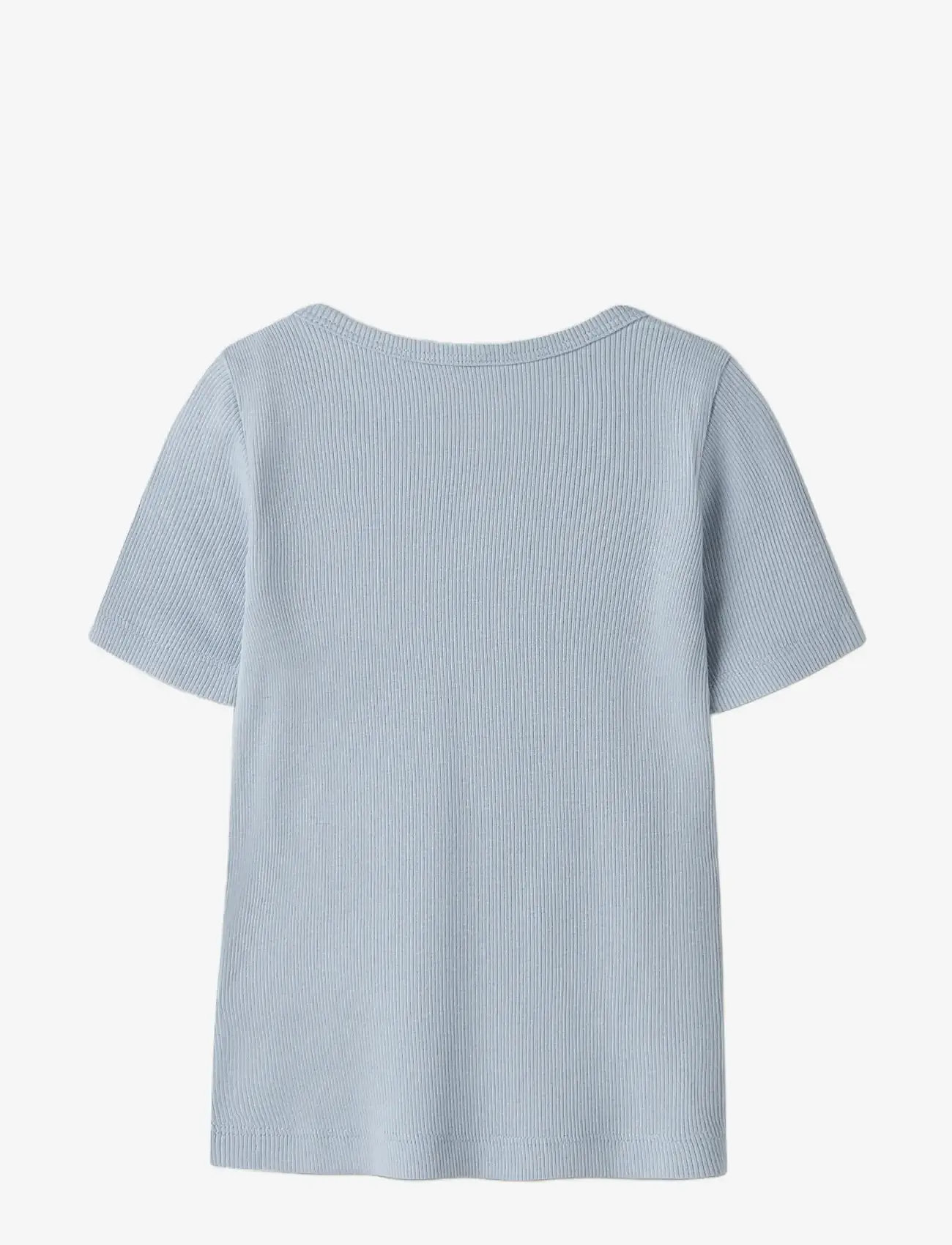 name it - NMMKAB SS TOP NOOS - kortærmede t-shirts - blue fog - 1