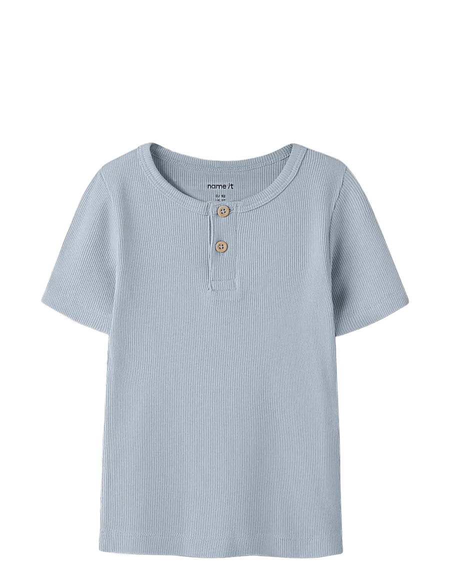 name it - NMMKAB SS TOP NOOS - lühikeste varrukatega t-särgid - blue fog - 2