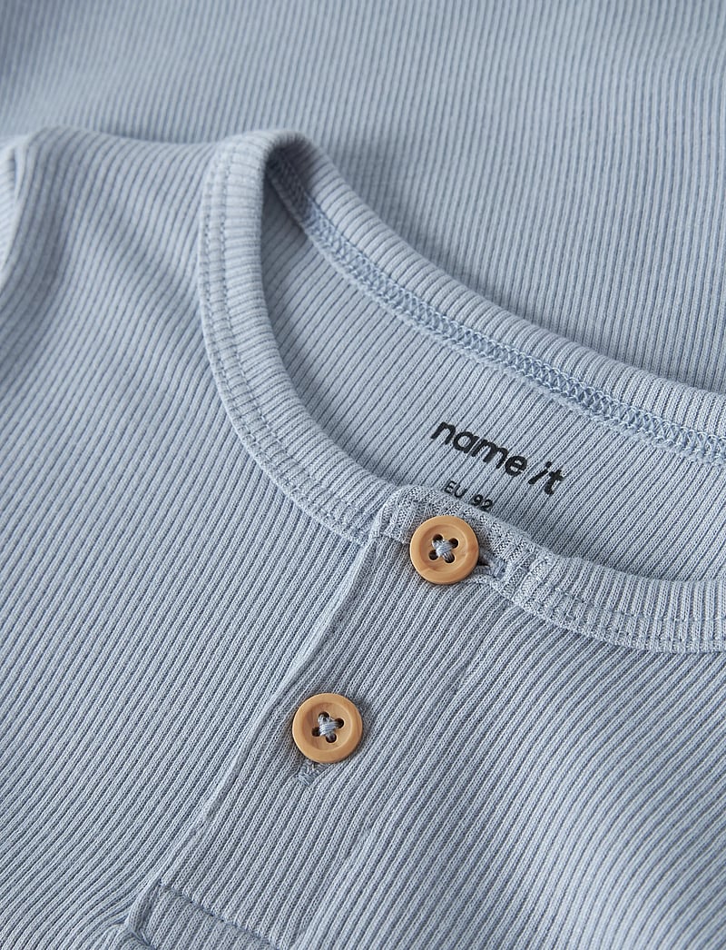 name it - NMMKAB SS TOP NOOS - kortærmede t-shirts - blue fog - 3