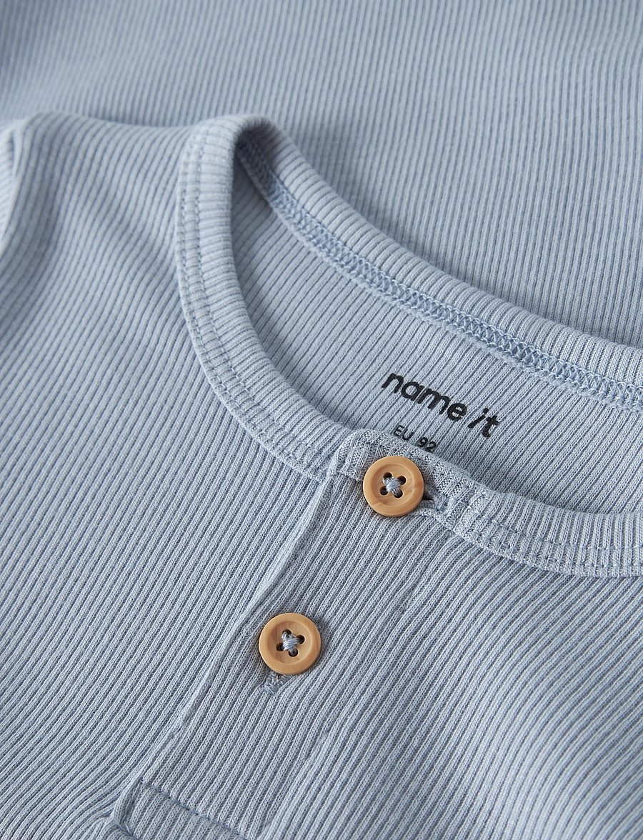 name it - NMMKAB SS TOP NOOS - lühikeste varrukatega t-särgid - blue fog - 3