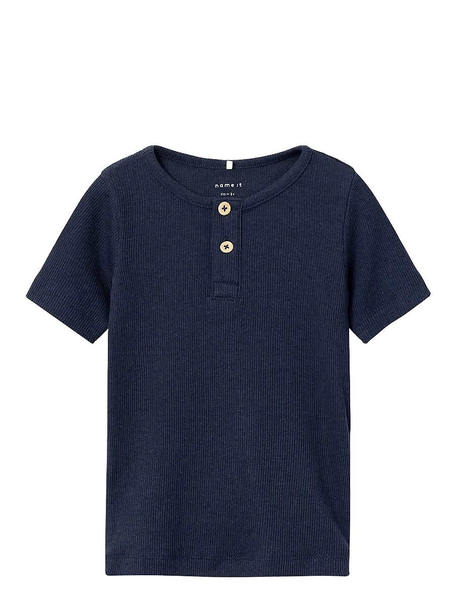 name it - NMMKAB SS TOP NOOS - kortärmade t-shirts - dark sapphire - 0