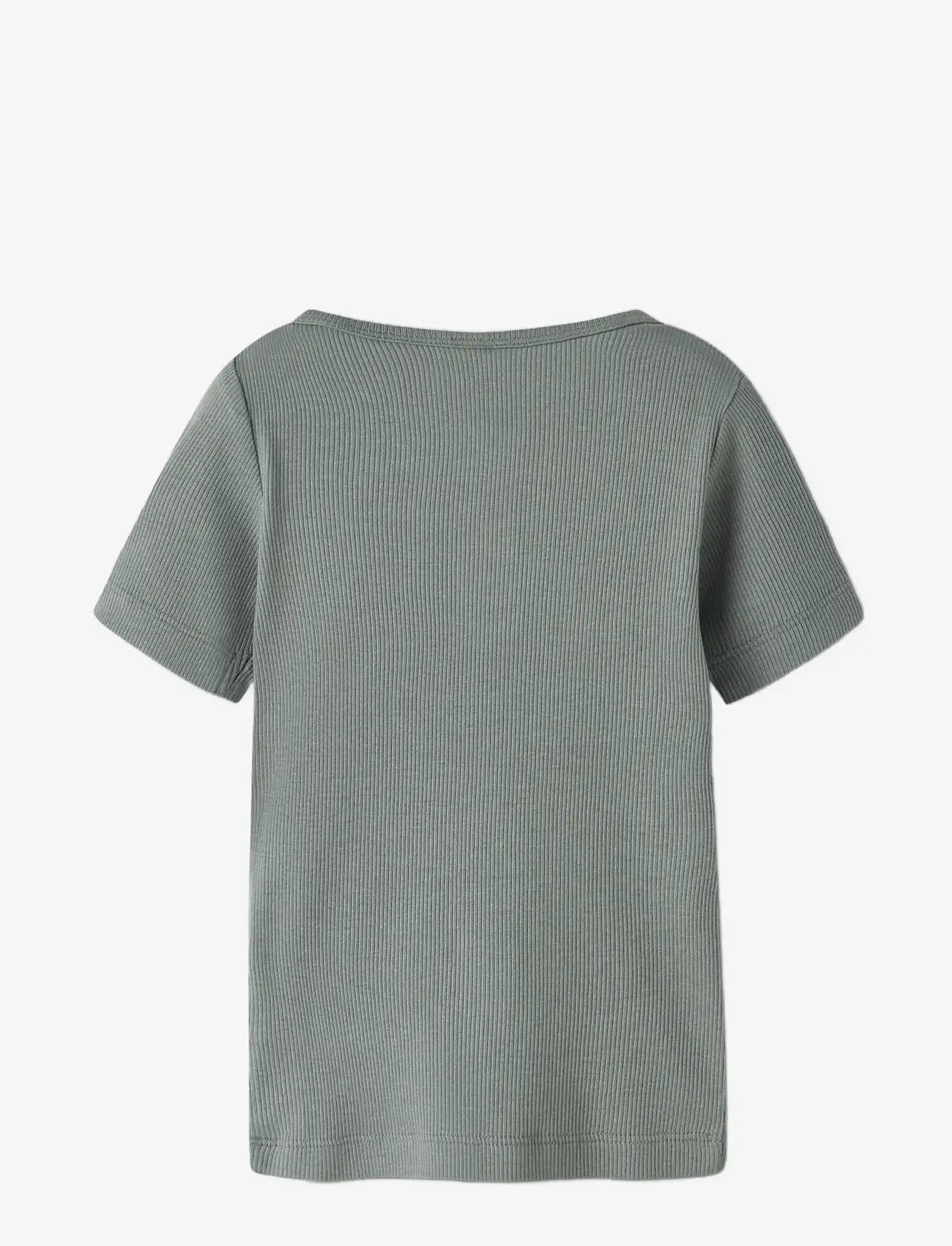name it - NMMKAB SS TOP NOOS - kortærmede t-shirts - shadow - 1