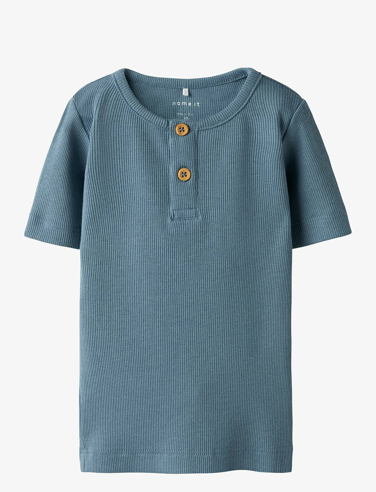 name it - NMMKAB SS TOP NOOS - kortärmade t-shirts - spring lake - 0