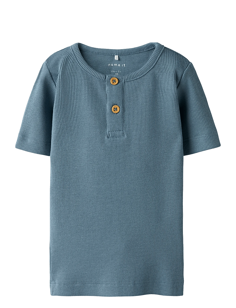 name it - NMMKAB SS TOP NOOS - kortärmade t-shirts - spring lake - 0