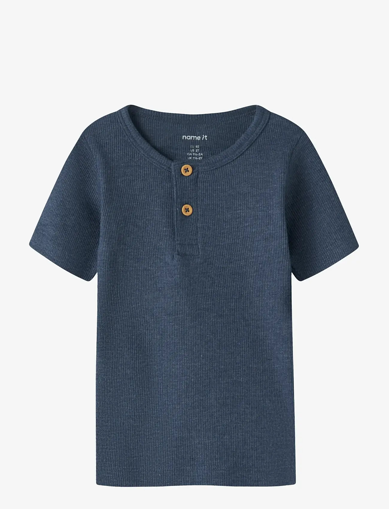 name it - NMMKAB SS TOP NOOS - lühikeste varrukatega t-särgid - vintage indigo - 0