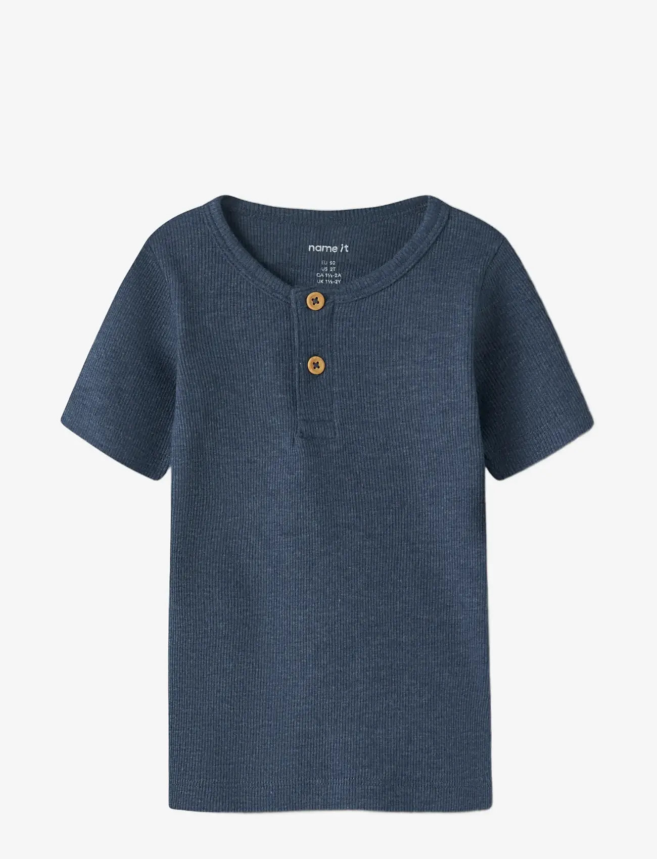 name it - NMMKAB SS TOP NOOS - lühikeste varrukatega t-särgid - vintage indigo - 2