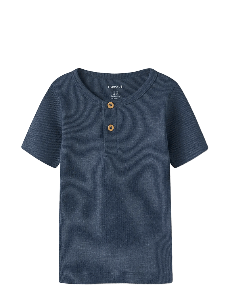 name it - NMMKAB SS TOP NOOS - lühikeste varrukatega t-särgid - vintage indigo - 2
