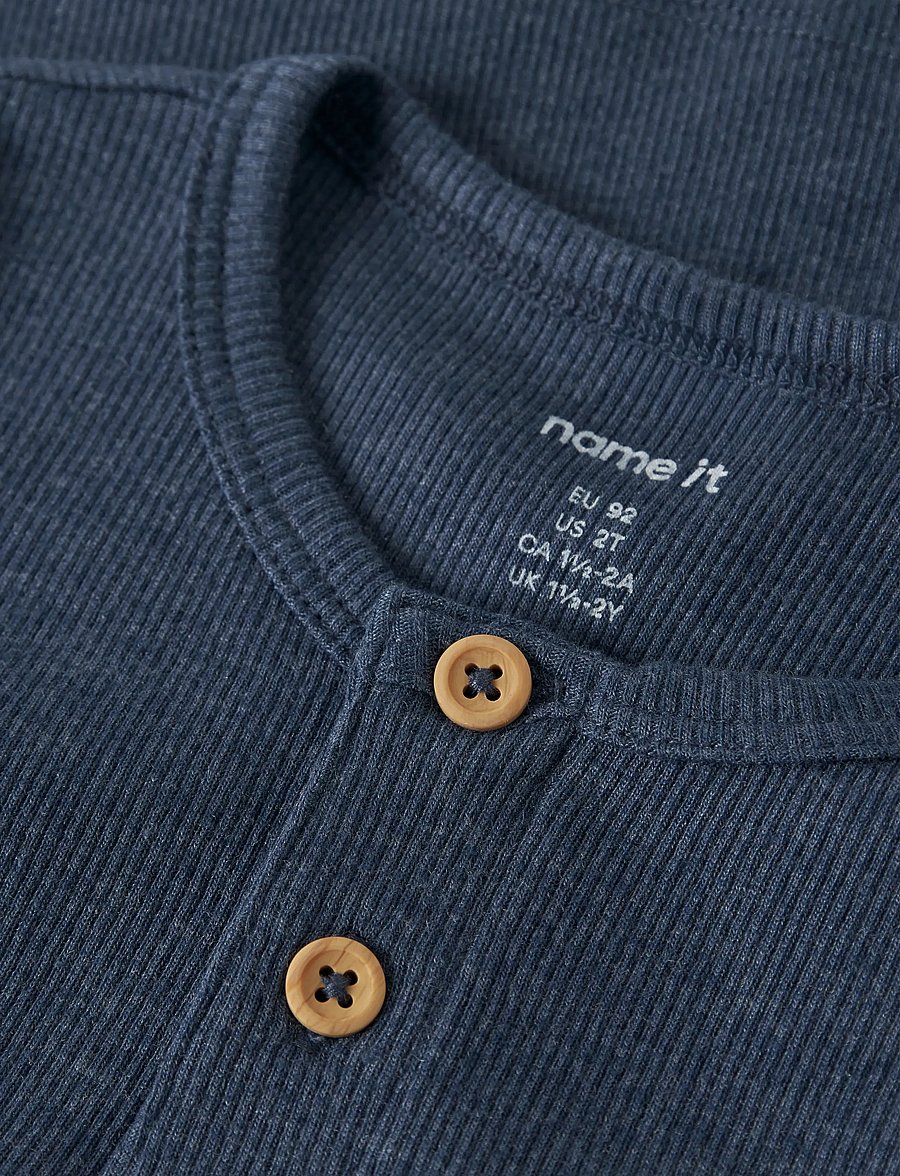 name it - NMMKAB SS TOP NOOS - lühikeste varrukatega t-särgid - vintage indigo - 3