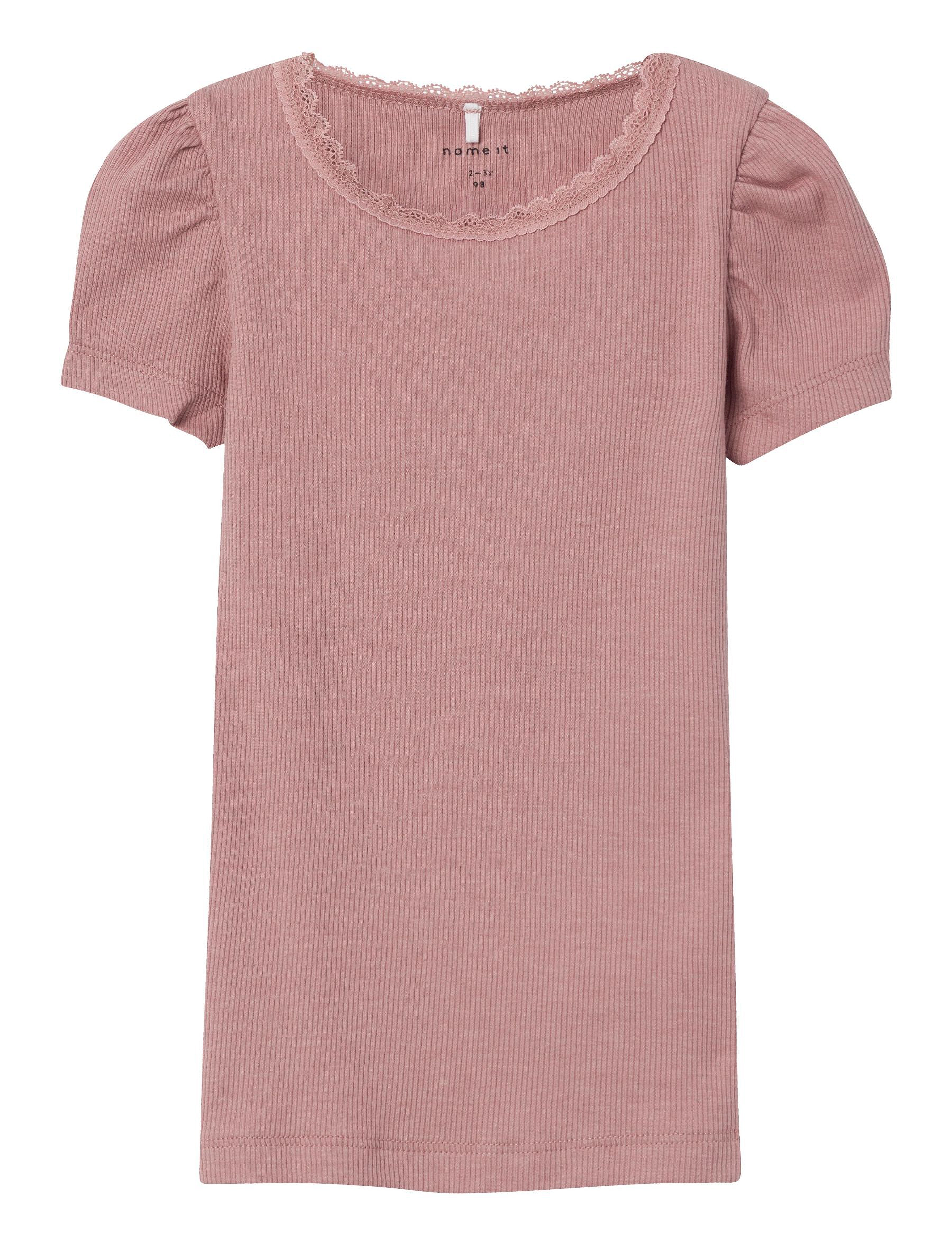 name it - NMFKAB SS TOP NOOS - lühikeste varrukatega - deauville mauve - 2
