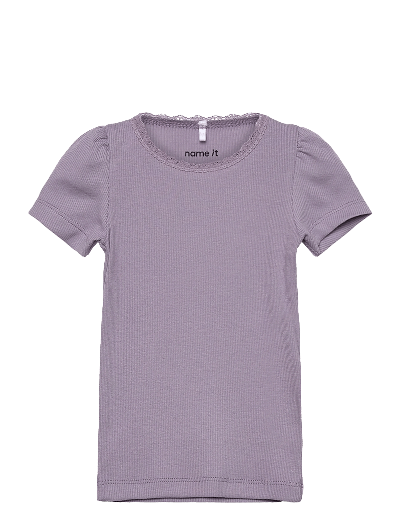 name it - NMFKAB SS TOP NOOS - lühikeste varrukatega t-särgid - lavender gray - 0