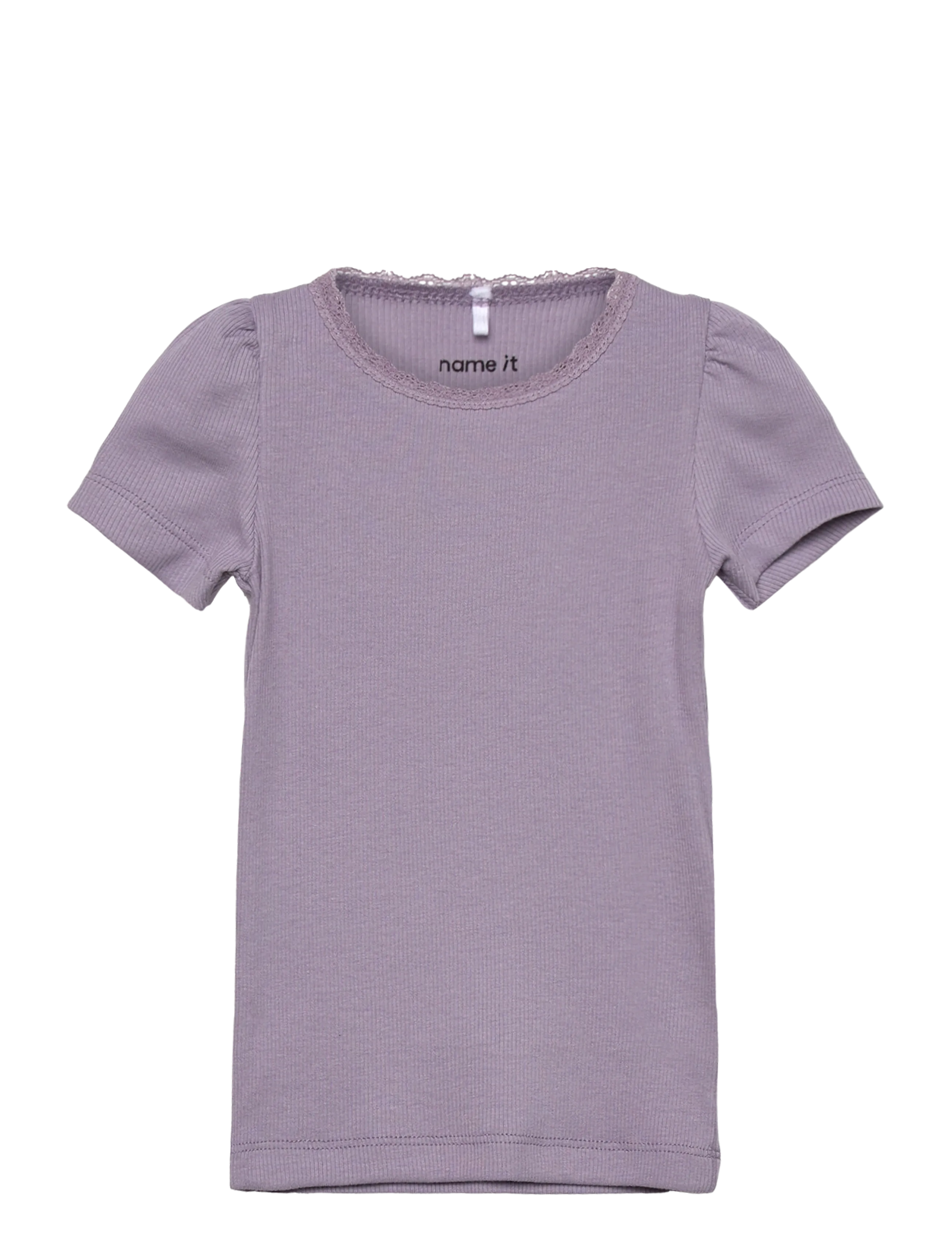 name it - NMFKAB SS TOP NOOS - kortærmede t-shirts - lavender gray - 0