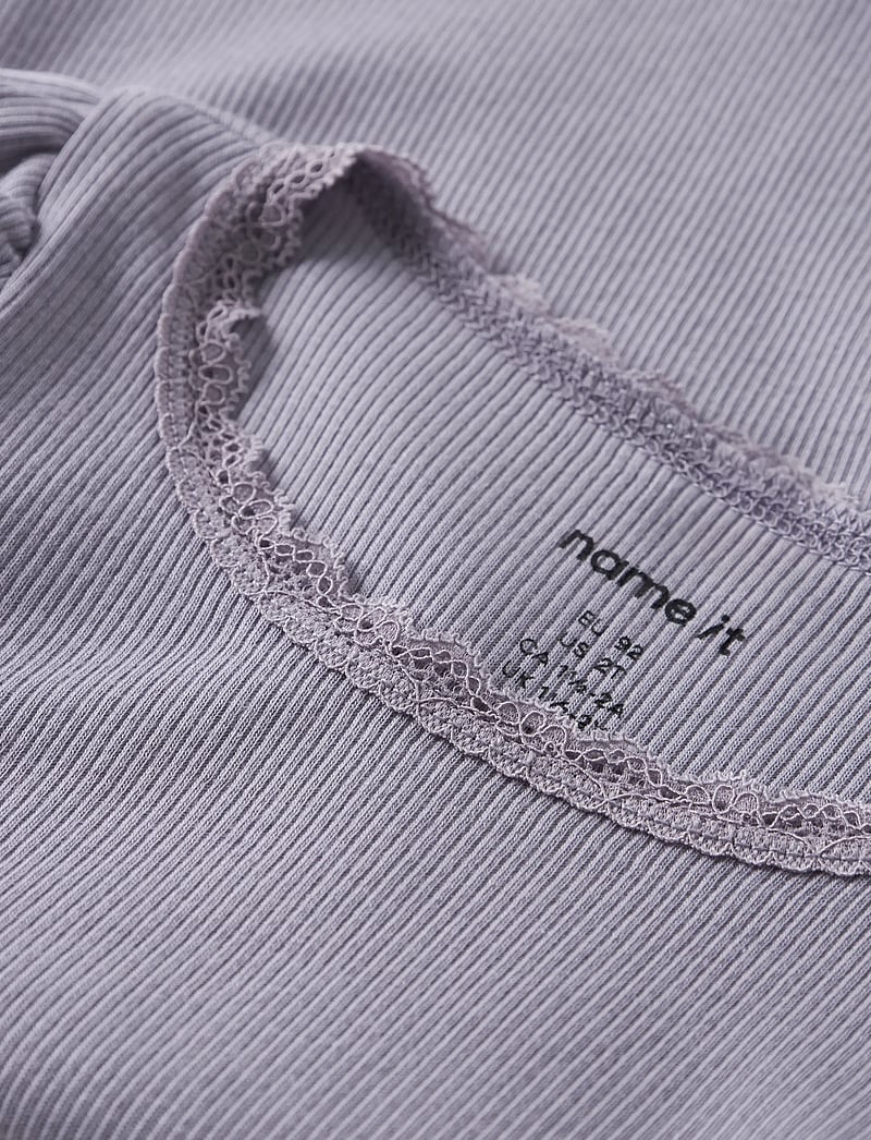 name it - NMFKAB SS TOP NOOS - lühikeste varrukatega t-särgid - lavender gray - 2