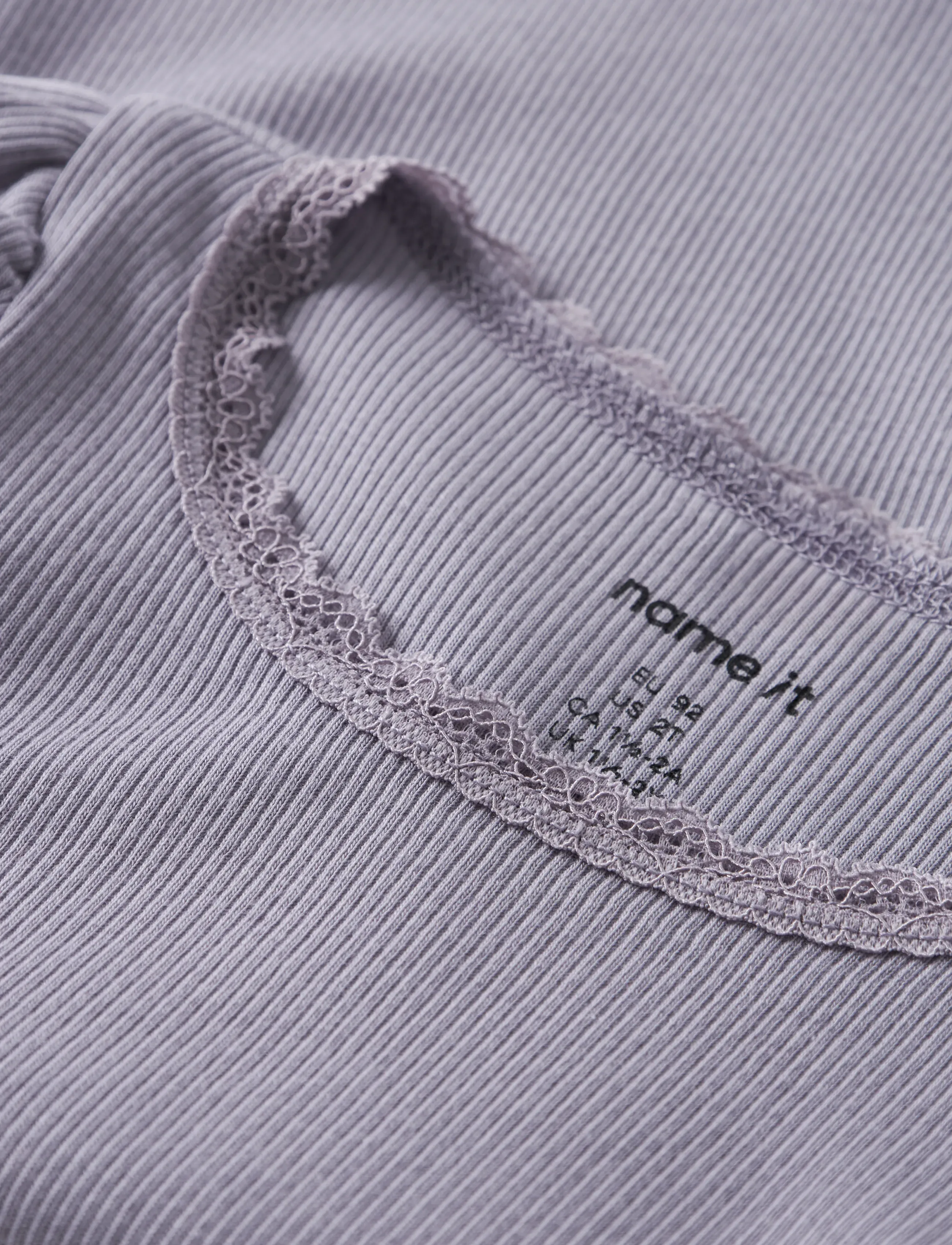 name it - NMFKAB SS TOP NOOS - kortærmede t-shirts - lavender gray - 2