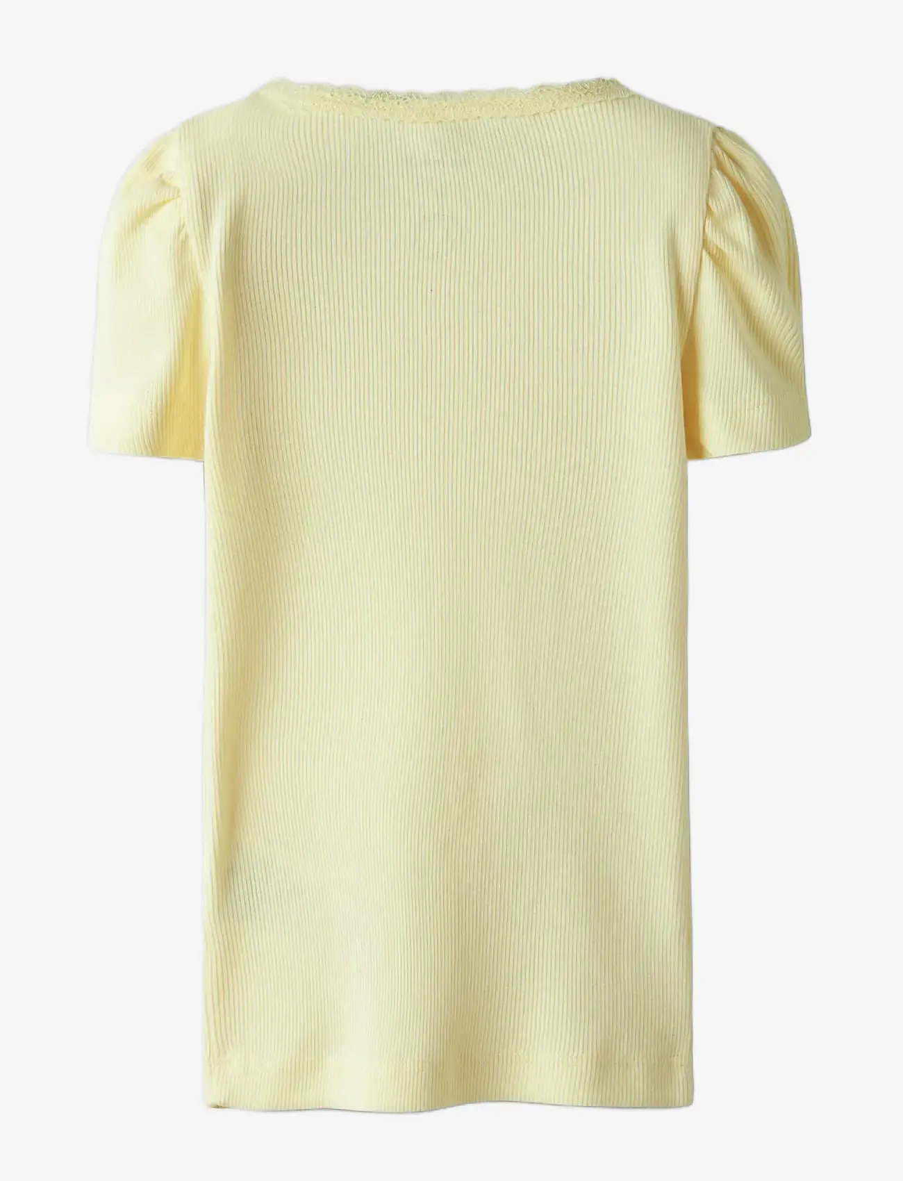 name it - NMFKAB SS TOP NOOS - kortärmade t-shirts - pastel yellow - 1