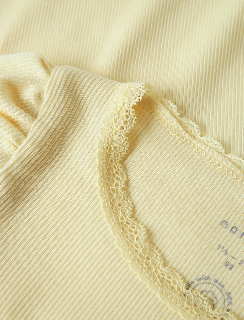 name it - NMFKAB SS TOP NOOS - kortärmade t-shirts - pastel yellow - 3