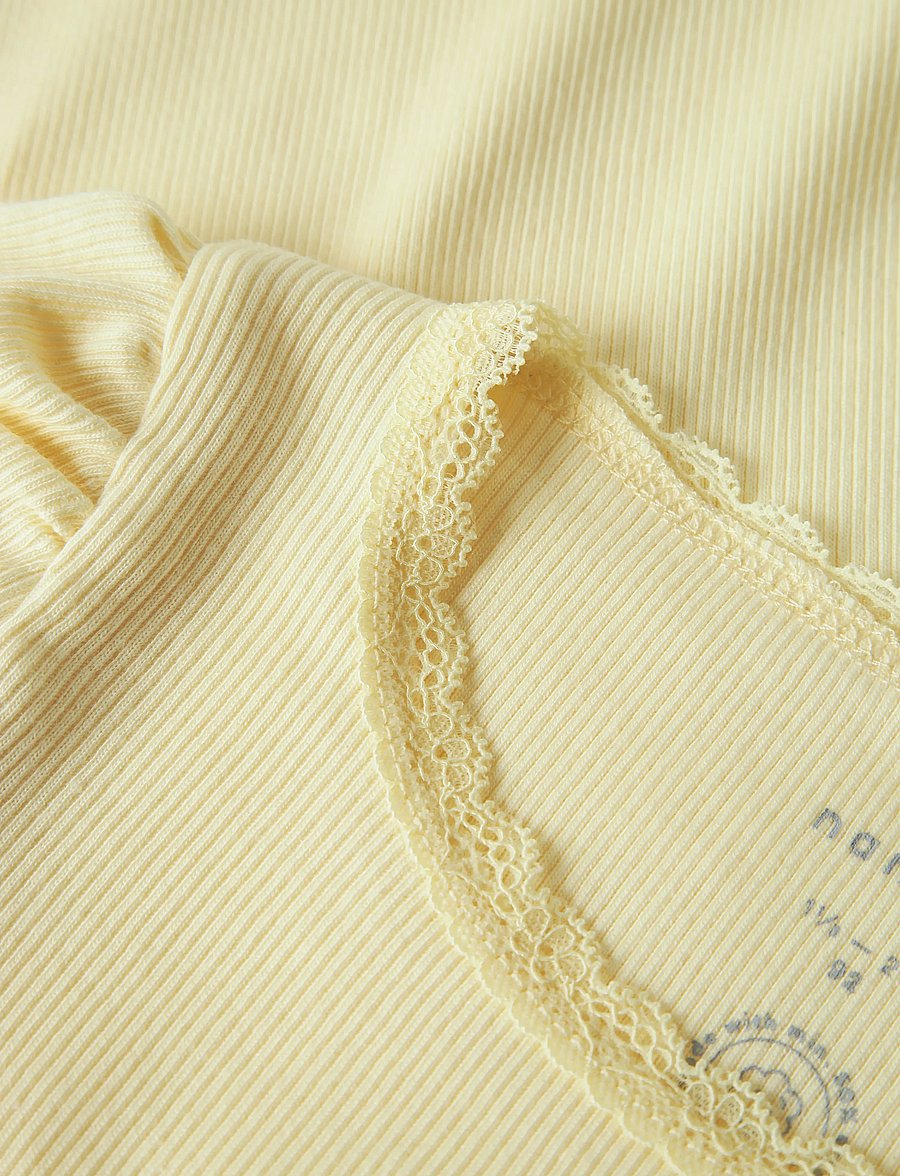 name it - NMFKAB SS TOP NOOS - kortærmede t-shirts - pastel yellow - 3