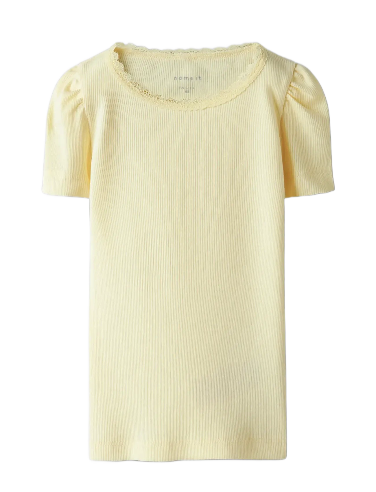 name it - NMFKAB SS TOP NOOS - kortermede - pastel yellow - 2