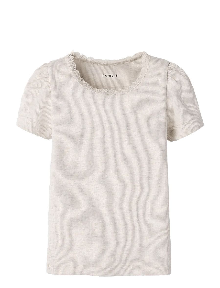 name it - NMFKAB SS TOP NOOS - lühikeste varrukatega t-särgid - peyote melange - 0