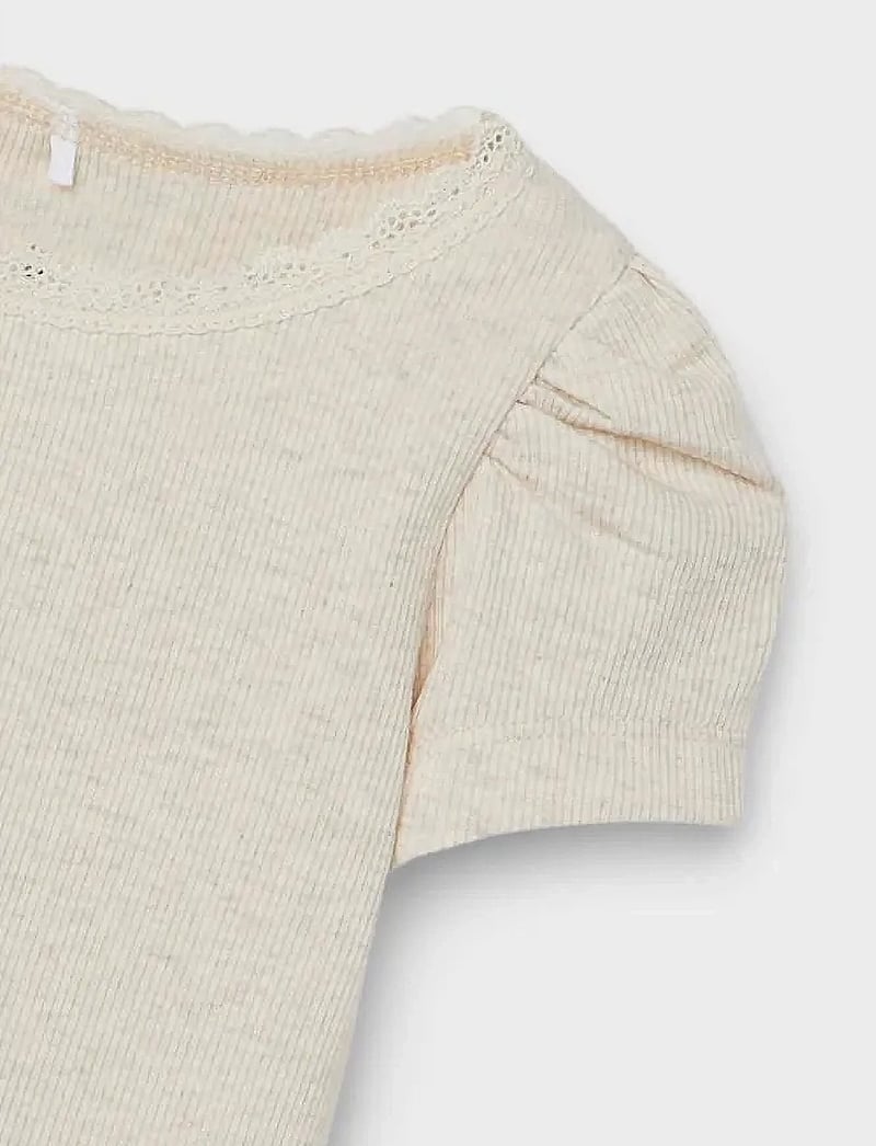 name it - NMFKAB SS TOP NOOS - kortärmade t-shirts - peyote melange - 2