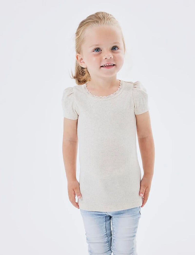 name it - NMFKAB SS TOP NOOS - kortärmade t-shirts - peyote melange - 3