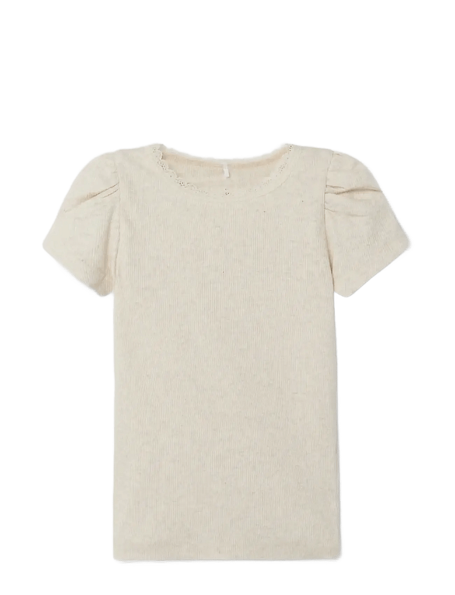 name it - NMFKAB SS TOP NOOS - kortärmade t-shirts - peyote melange - 2