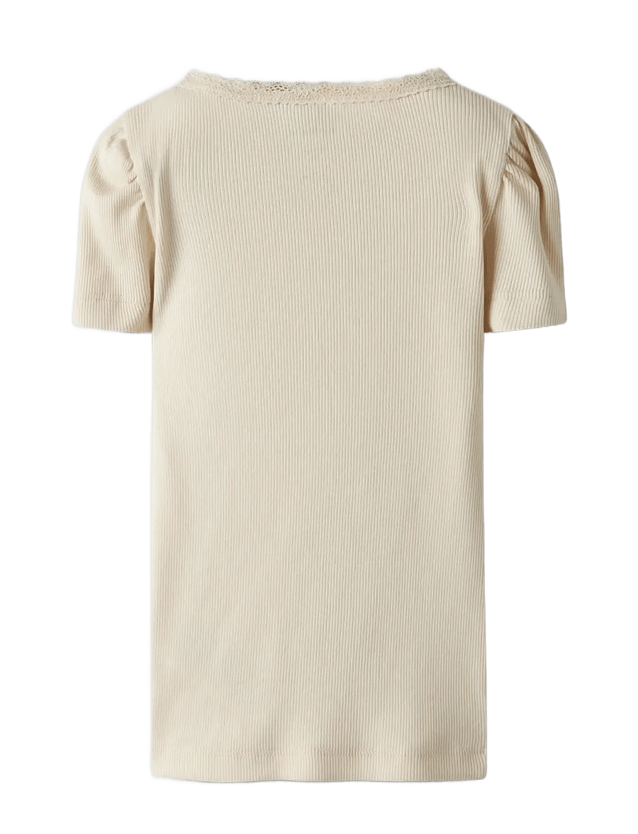 name it - NMFKAB SS TOP NOOS - kortärmade t-shirts - summer sand - 1
