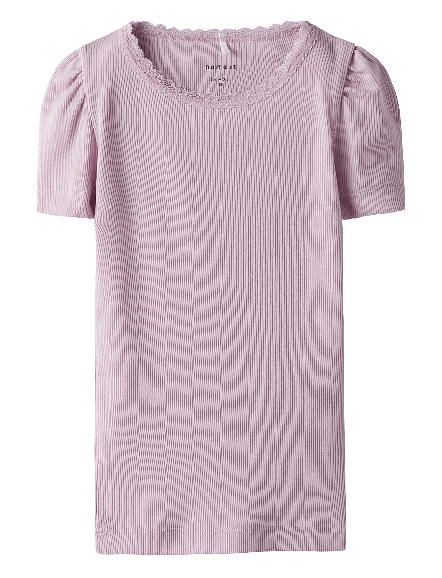 name it - NMFKAB SS TOP NOOS - kurzärmelige - winsome orchid - 0