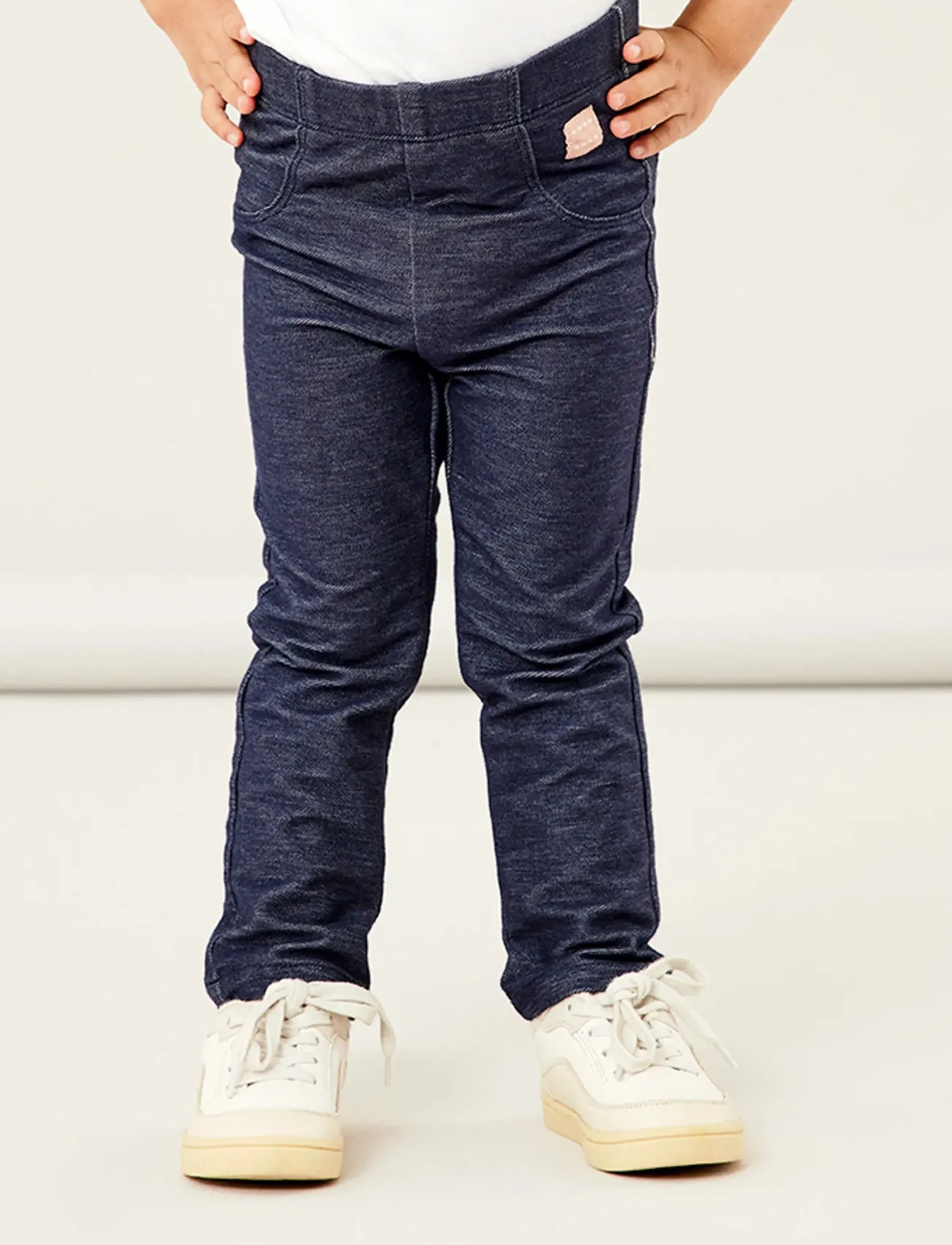 name it - NMFSALLI DNMTALLY SWE LEGGING NOOS - skinny jeans - dark blue denim - 2