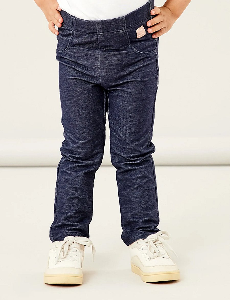 name it - NMFSALLI DNMTALLY SWE LEGGING NOOS - skinny jeans - dark blue denim - 2