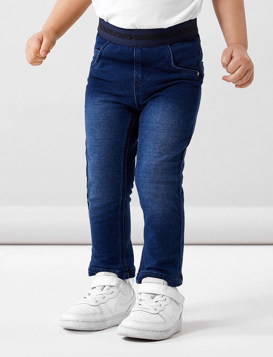 name it - NMFSALLI SLIM SWE JEANS 1190-BO NOOS - jeans skinny - dark blue denim - 0