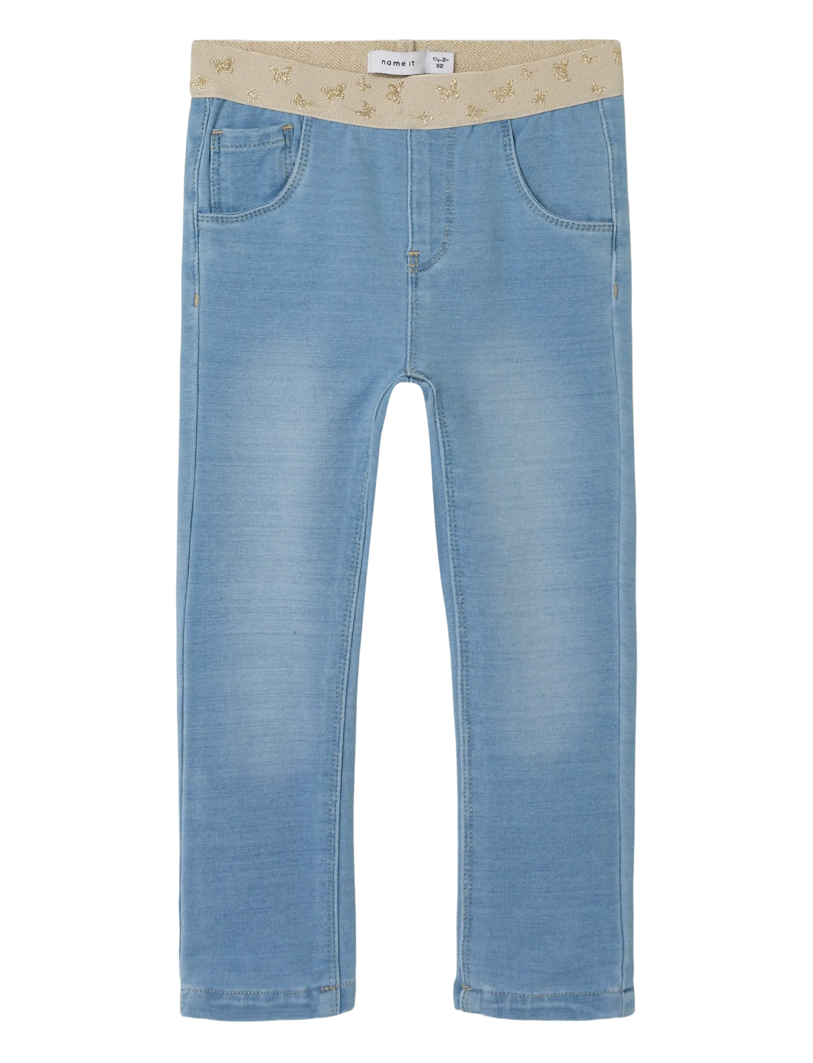 name it NMFSALLI SLIM SWE JEANS 1190-BO NOOS - Põhitooted - LIGHT BLUE DENIM / blue