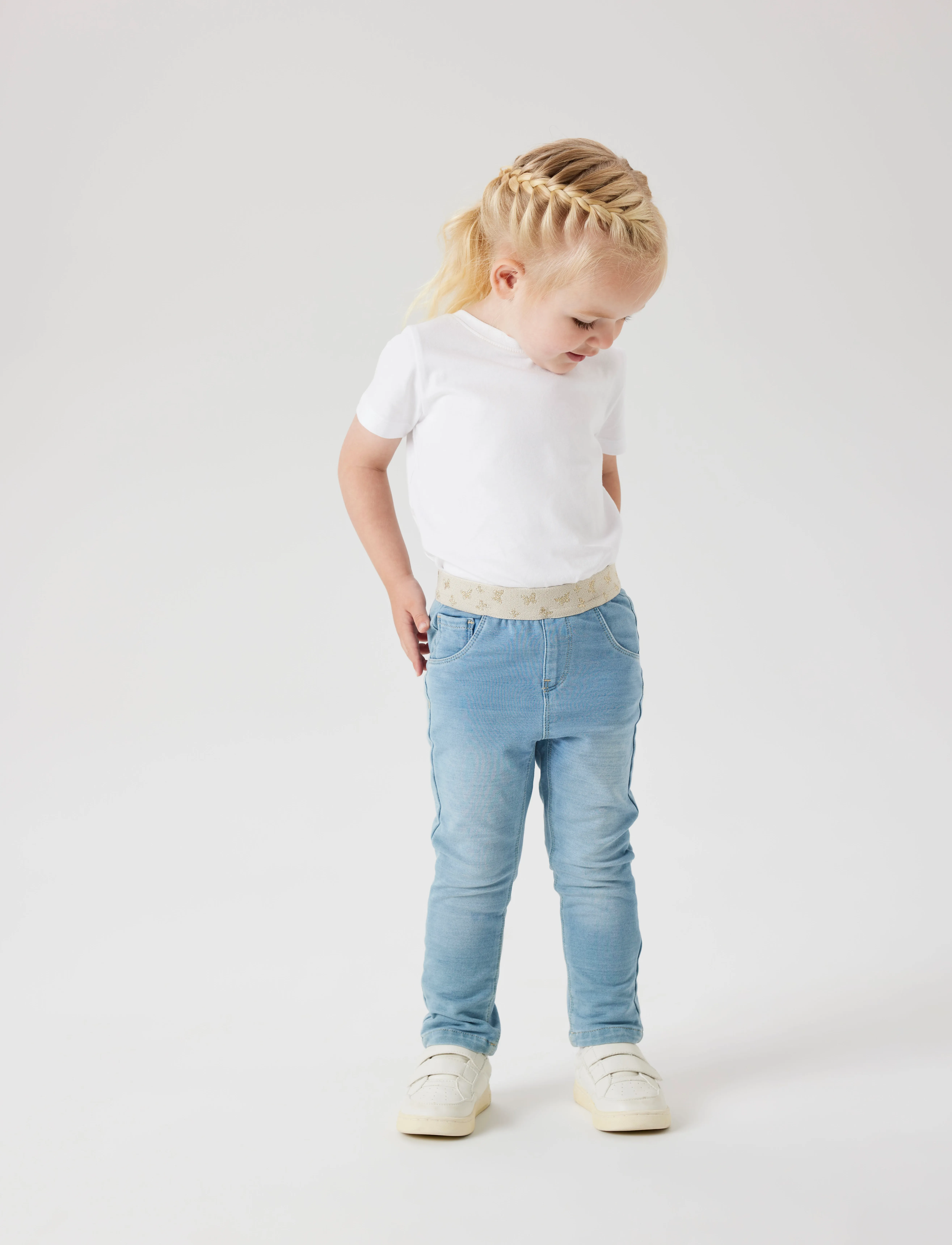name it - NMFSALLI SLIM SWE JEANS 1190-BO NOOS - liibuvad teksad - light blue denim - 4