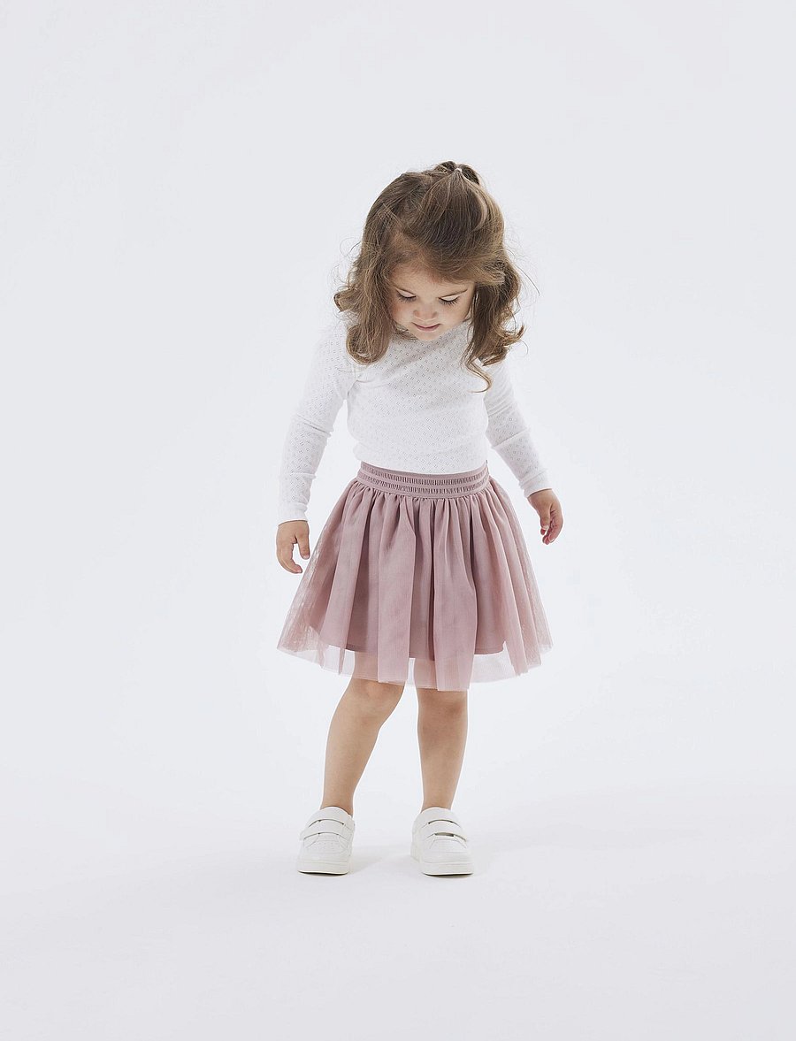name it - NMFNUTULLE SKIRT NOOS - tylnederdel - woodrose - 0