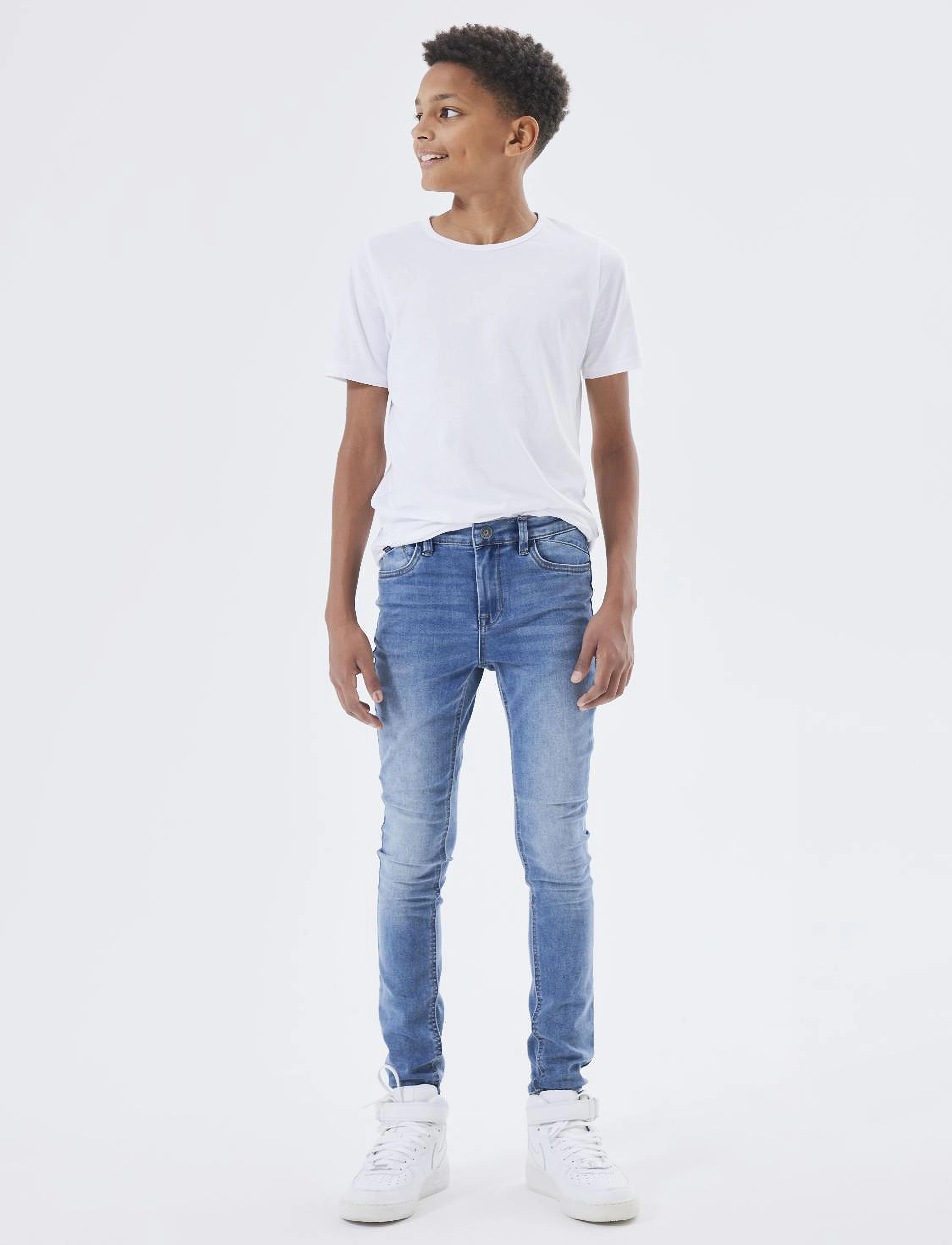 name it - NKMPETE SKINNY JEANS 4111-ON NOOS - siaurėjantys džinsai - medium blue denim - 0