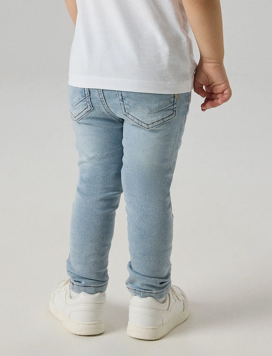 name it - NMMTHEO DNMTHAYER 2689SWE KEY PANT NOOS - skinny jeans - light blue bleached denim - 0