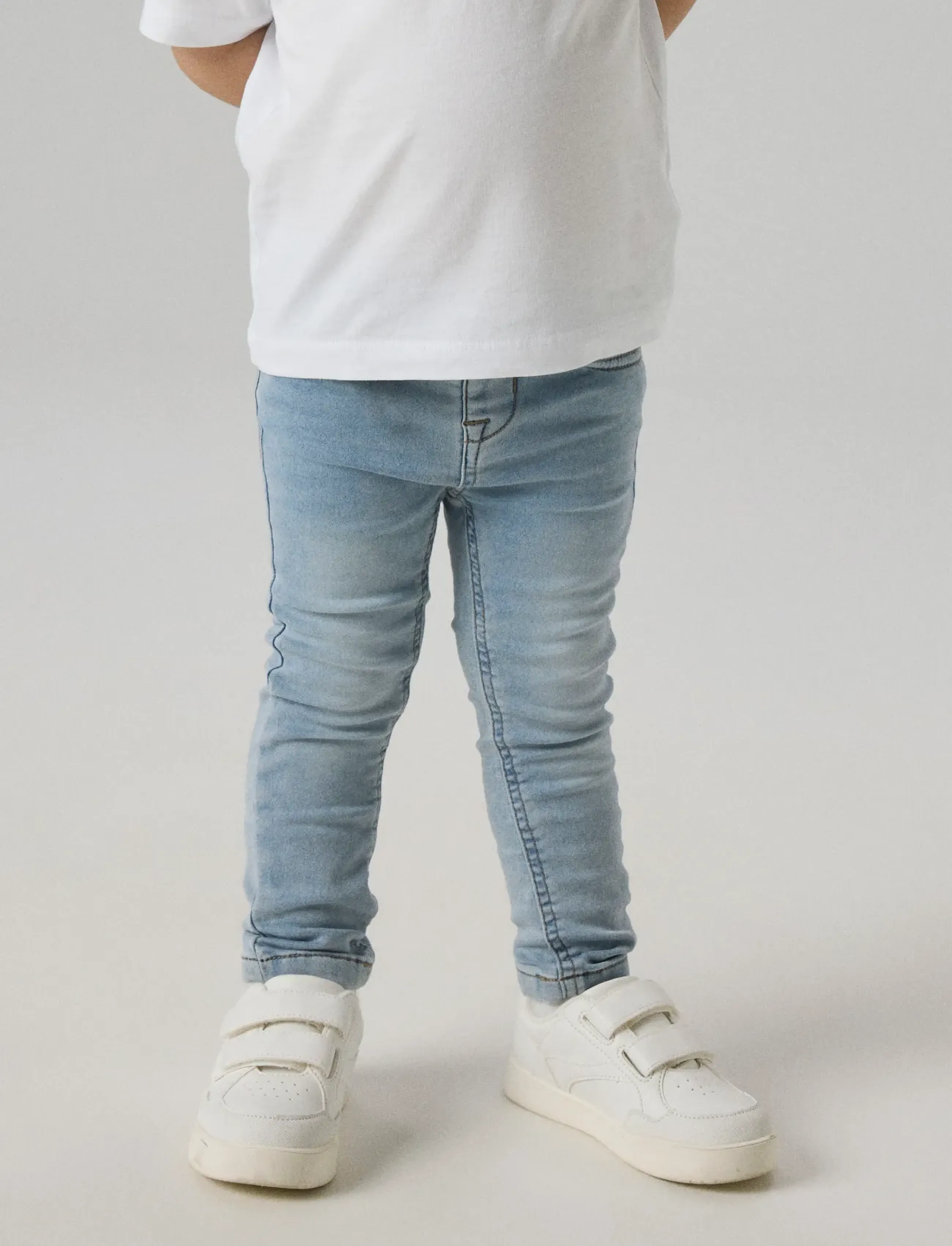 name it - NMMTHEO DNMTHAYER 2689SWE KEY PANT NOOS - skinny jeans - light blue bleached denim - 5