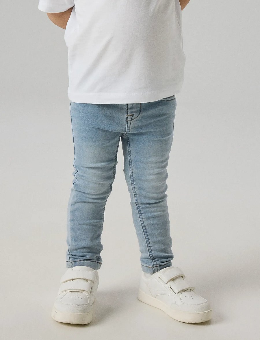 name it - NMMTHEO DNMTHAYER 2689SWE KEY PANT NOOS - skinny jeans - light blue bleached denim - 5