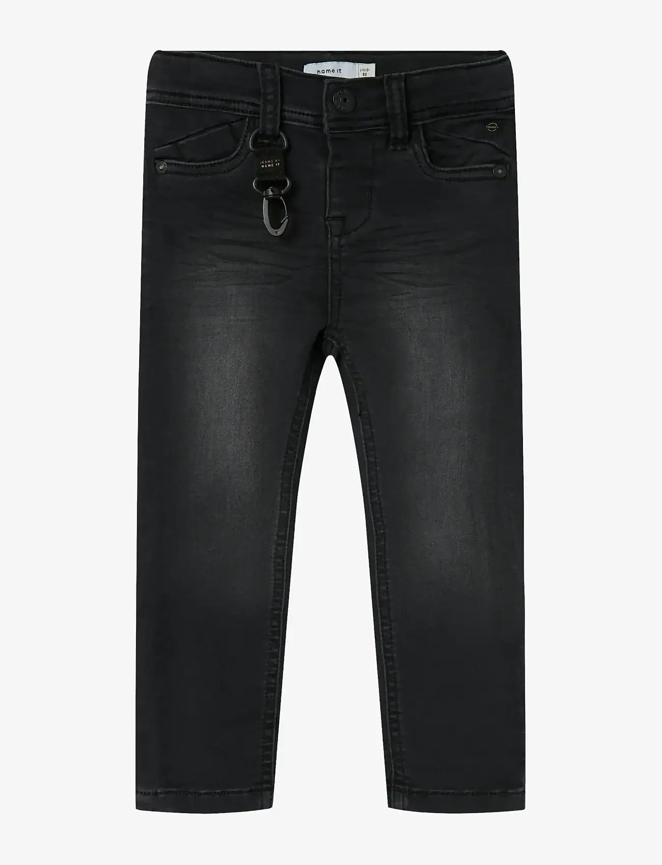 name it - NMMTHEO DNMTHAYER 2689SWE KEY PANT NOOS - liibuvad teksad - black denim - 1