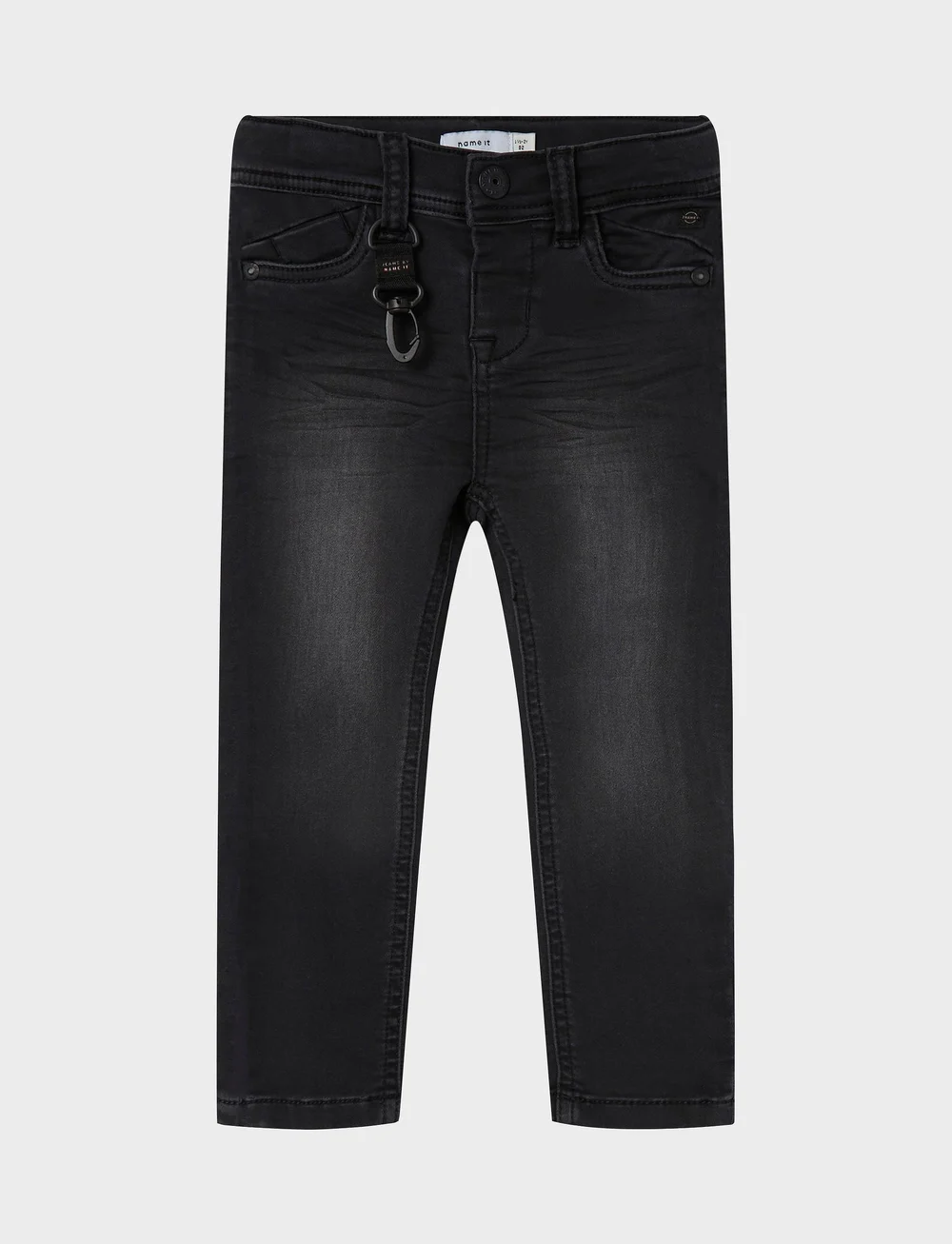 name it - NMMTHEO DNMTHAYER 2689SWE KEY PANT NOOS - skinny jeans - black denim - 0