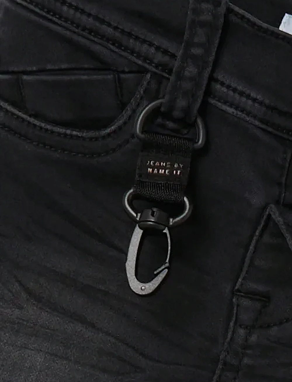 name it - NMMTHEO DNMTHAYER 2689SWE KEY PANT NOOS - skinny jeans - black denim - 3