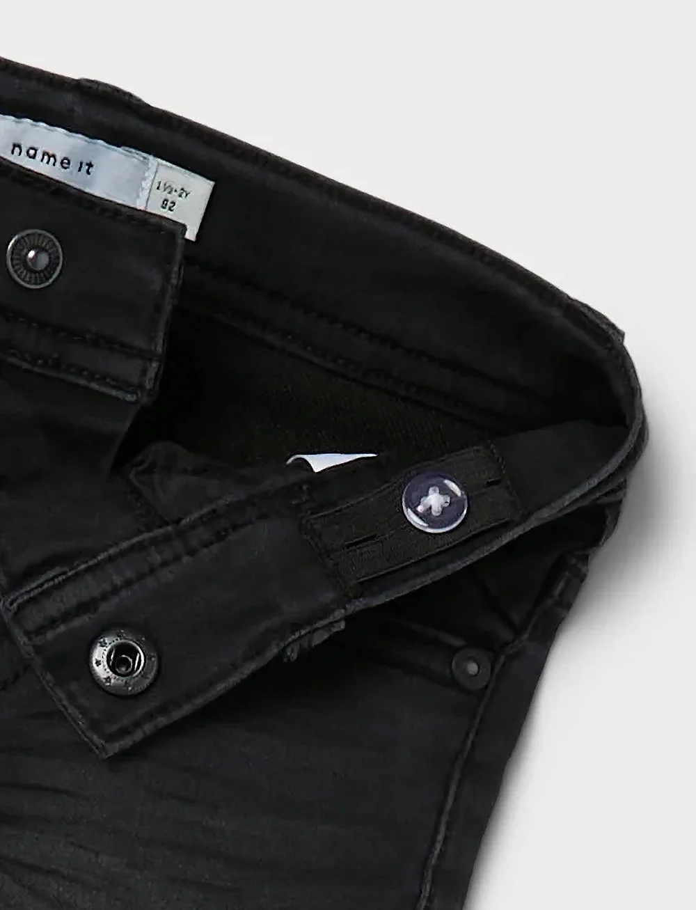 name it - NMMTHEO DNMTHAYER 2689SWE KEY PANT NOOS - skinny jeans - black denim - 4