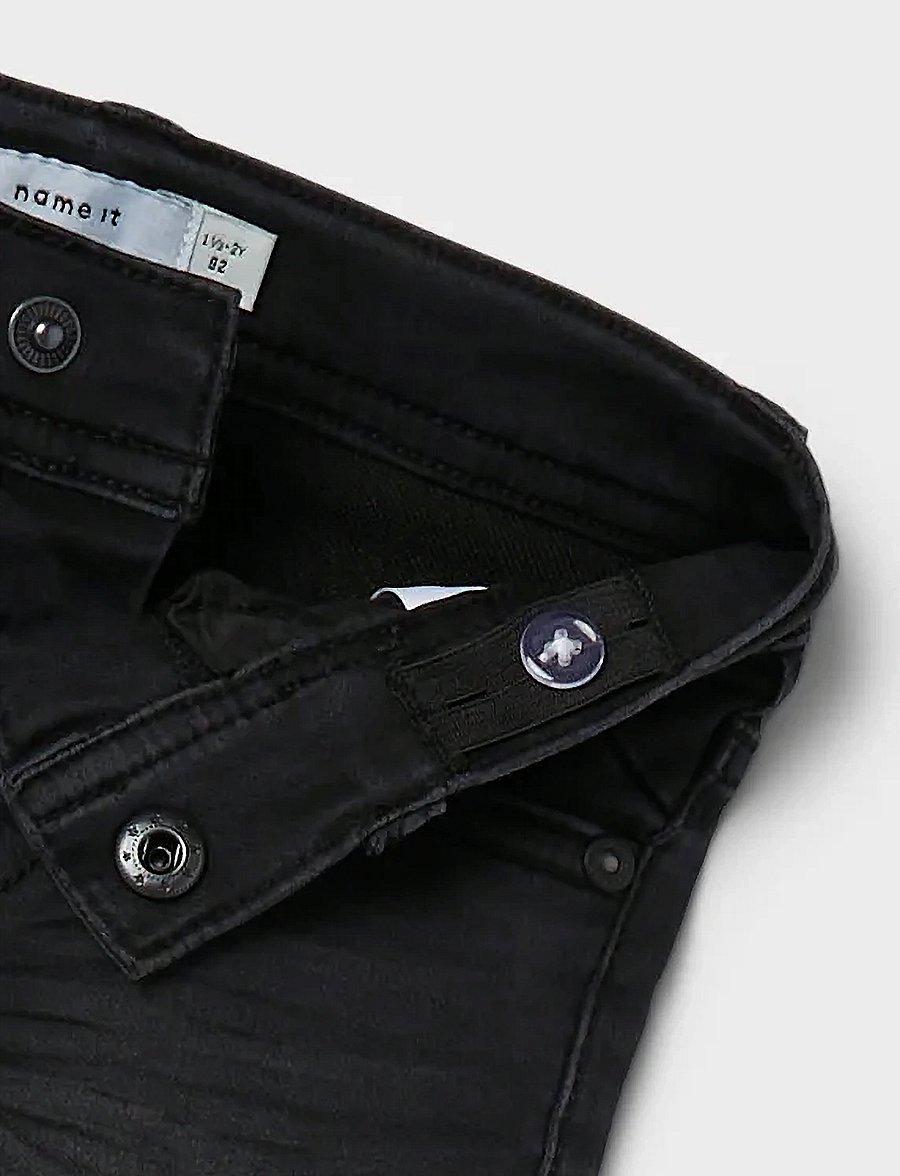 name it - NMMTHEO DNMTHAYER 2689SWE KEY PANT NOOS - skinny jeans - black denim - 5