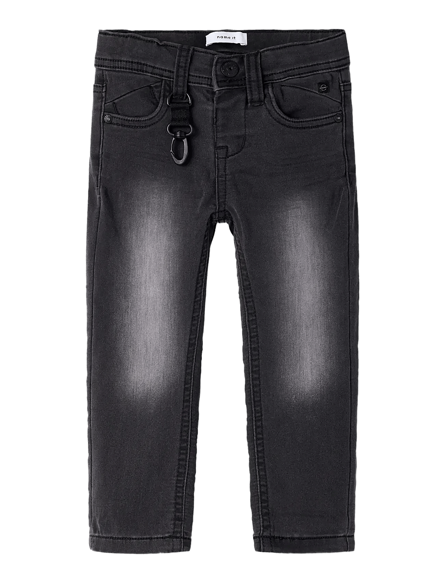 name it - NMMTHEO DNMTHAYER 2689SWE KEY PANT NOOS - skinny jeans - black denim - 3