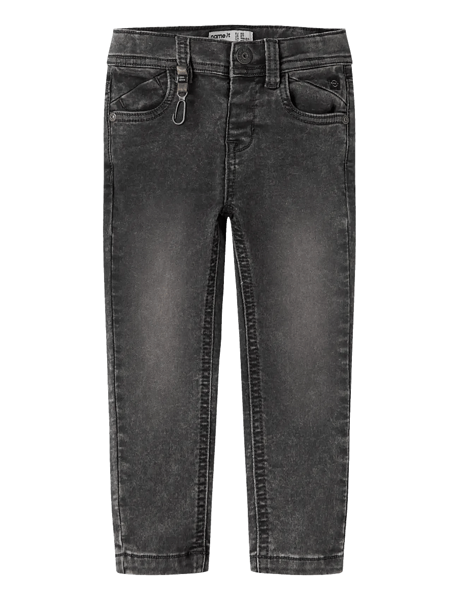 name it - NMMTHEO DNMTHAYER 2689SWE KEY PANT NOOS - skinny jeans - dark grey denim - 1