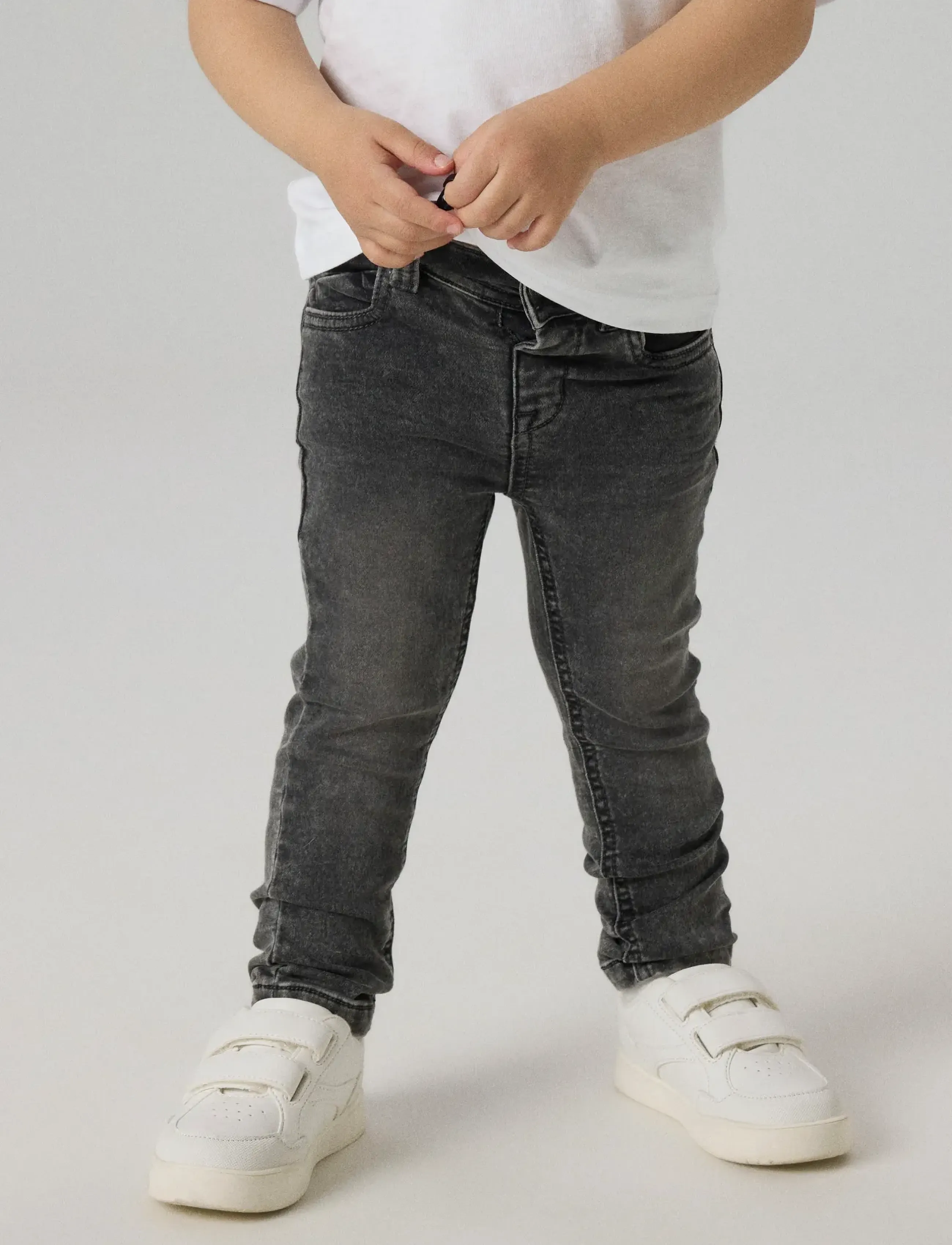 name it - NMMTHEO DNMTHAYER 2689SWE KEY PANT NOOS - skinny jeans - dark grey denim - 3