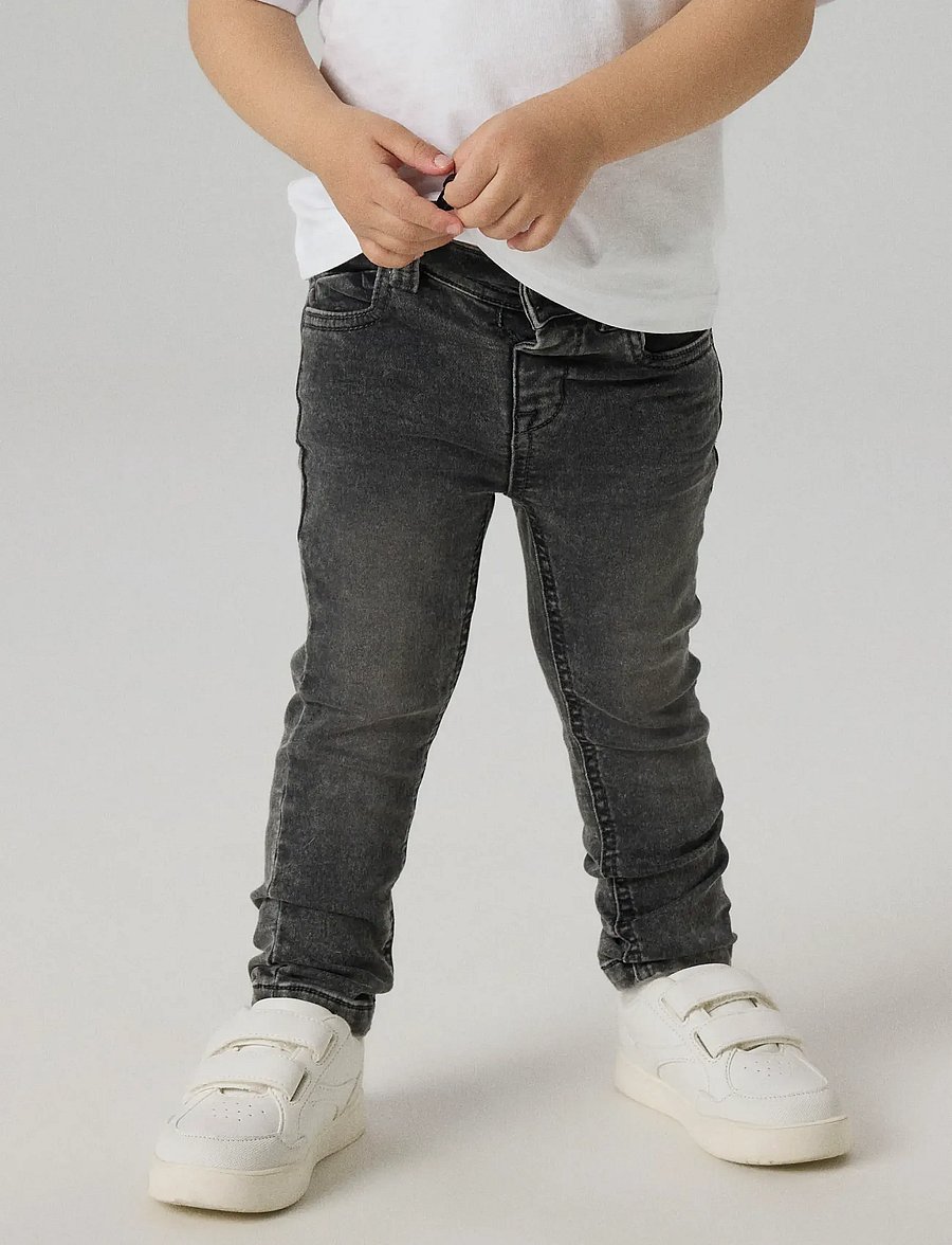 name it - NMMTHEO DNMTHAYER 2689SWE KEY PANT NOOS - skinny jeans - dark grey denim - 3