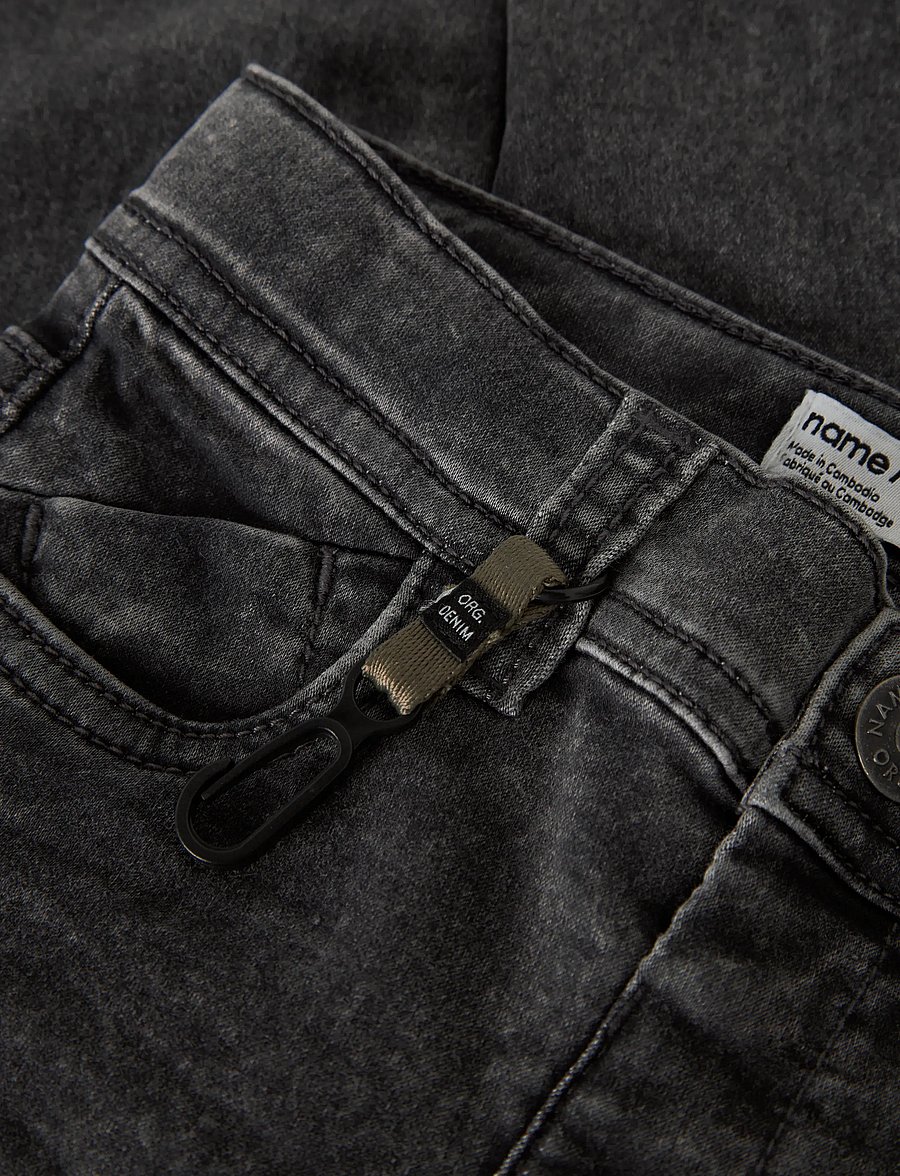 name it - NMMTHEO DNMTHAYER 2689SWE KEY PANT NOOS - skinny jeans - dark grey denim - 5